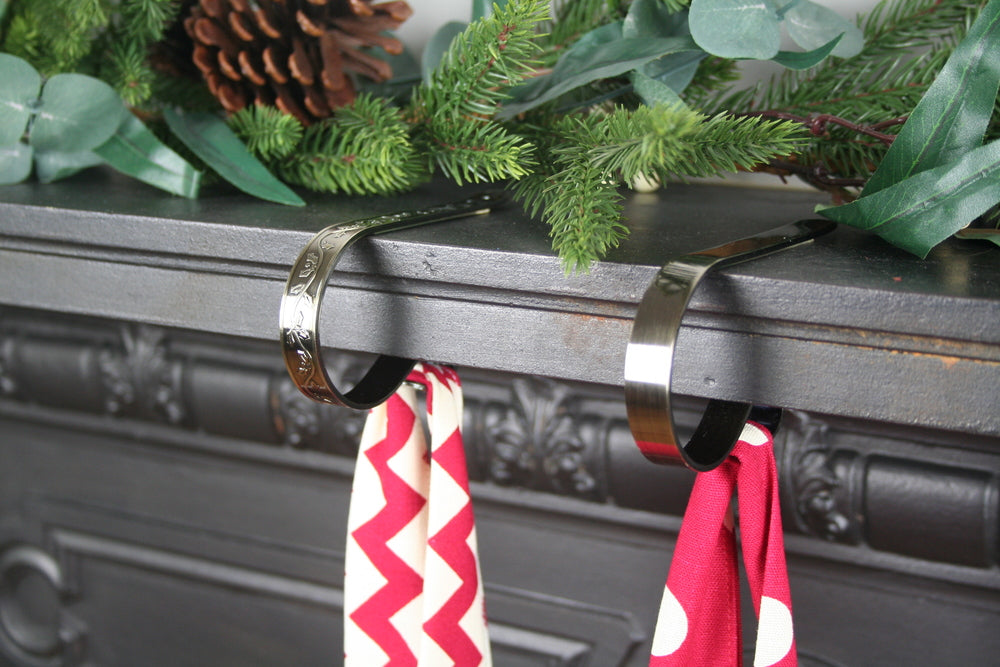 Personalised Christmas Stocking and Santa Sack Set WHITE SPOTS - HIDE & SEEK TEXTILES