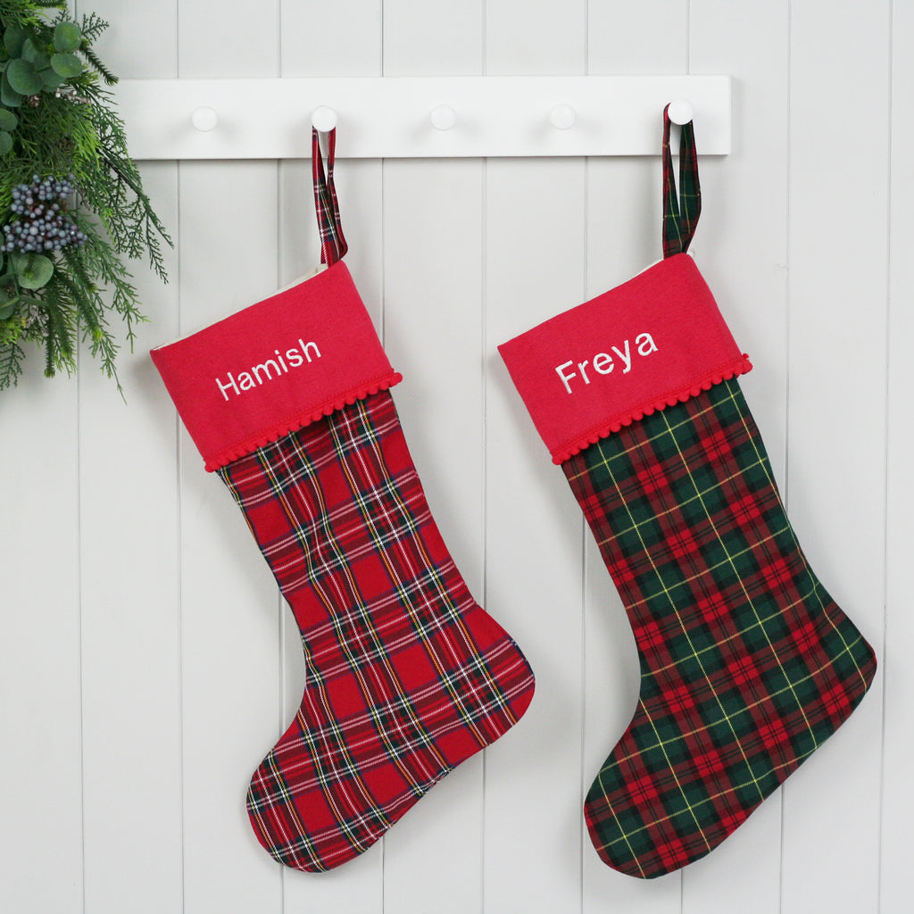 Sample Christmas Santa Stocking - VARIOUS NAMES