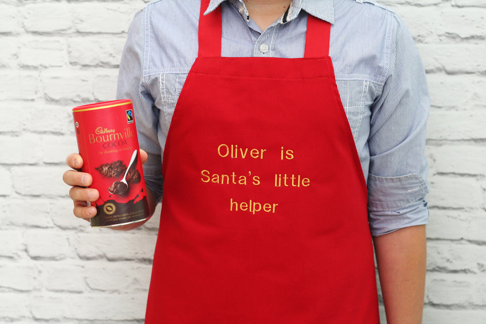 Personalised 'Santa's Little Helper' Child's Apron - HIDE & SEEK TEXTILES