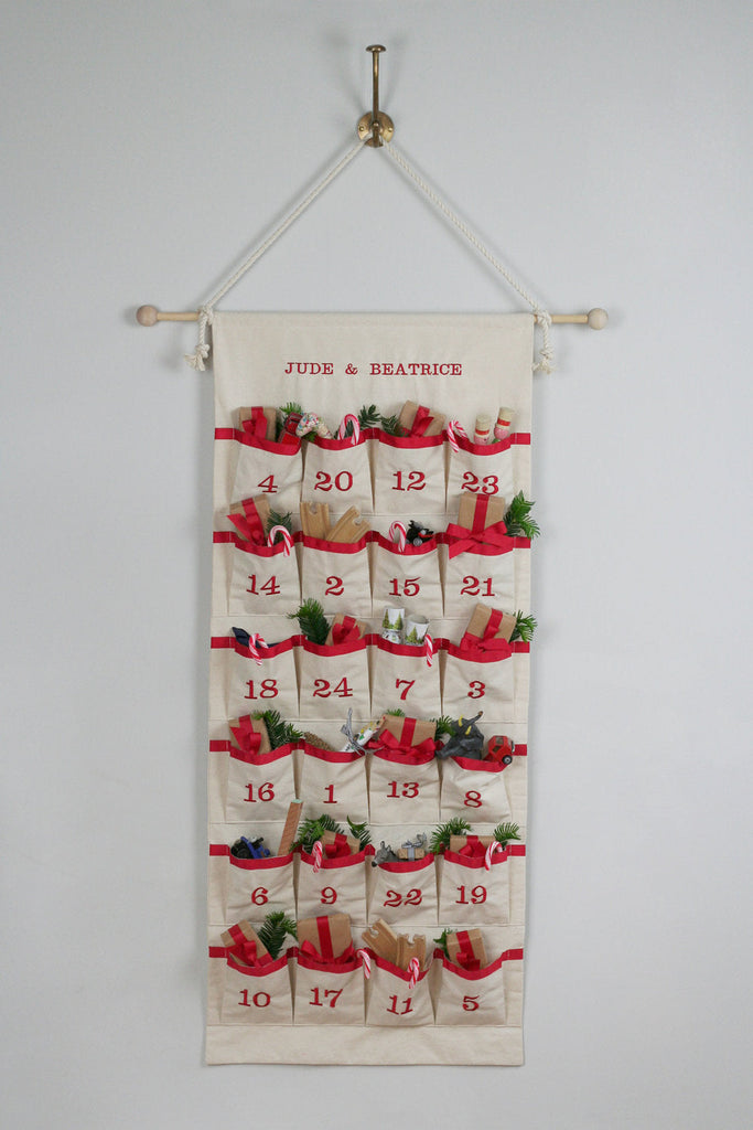 Advent Calendar - Fabric Advent Calendar - Christmas Countdown Calendar - HIDE & SEEK TEXTILES
