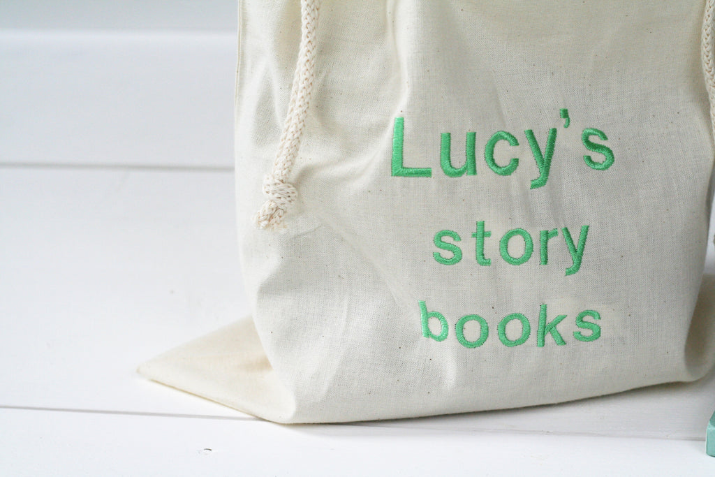 Personalised 'Little Story Books' Travel Sack - HIDE & SEEK TEXTILES